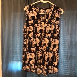 Elephant and monkey print Blouse